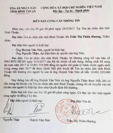 Ông Huỳnh Văn Nén sắp nhận 10 tỷ đồng bồi thường ảnh 1