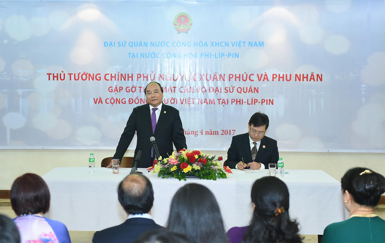 Thủ tướng gặp gỡ kiều bào tại Philippines