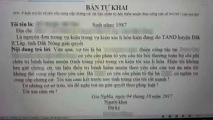 ly hôn, bệnh hiếm muộn, yếu tinh trùng