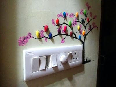 Khéo léo trang trí ổ điện