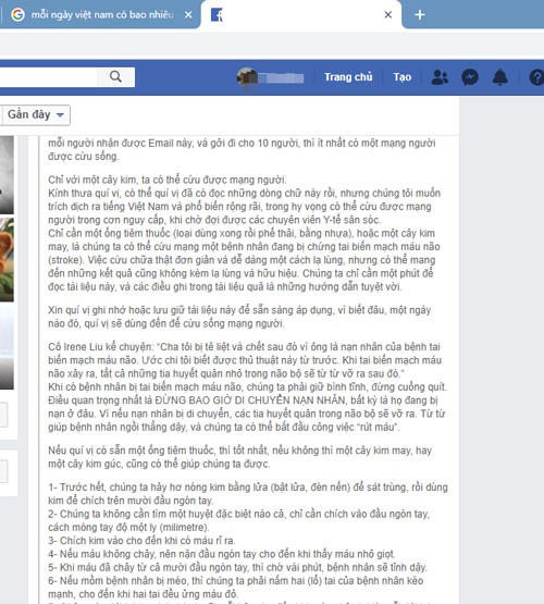 Chích kim vào ngón để cứu người đột quỵ? - Ảnh 1.