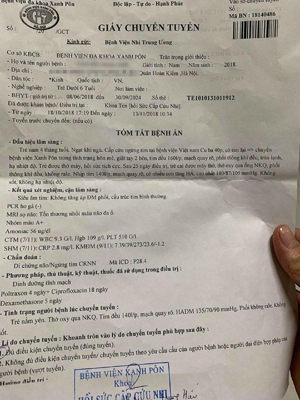 Bố mẹ đau đớn kể lại phút bé trai 4 tháng ở Hà Nội tử vong do ngủ bị đè