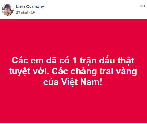 Facebook 'nóng bỏng' những dòng cảm xúc dành cho các cầu thủ Việt Nam