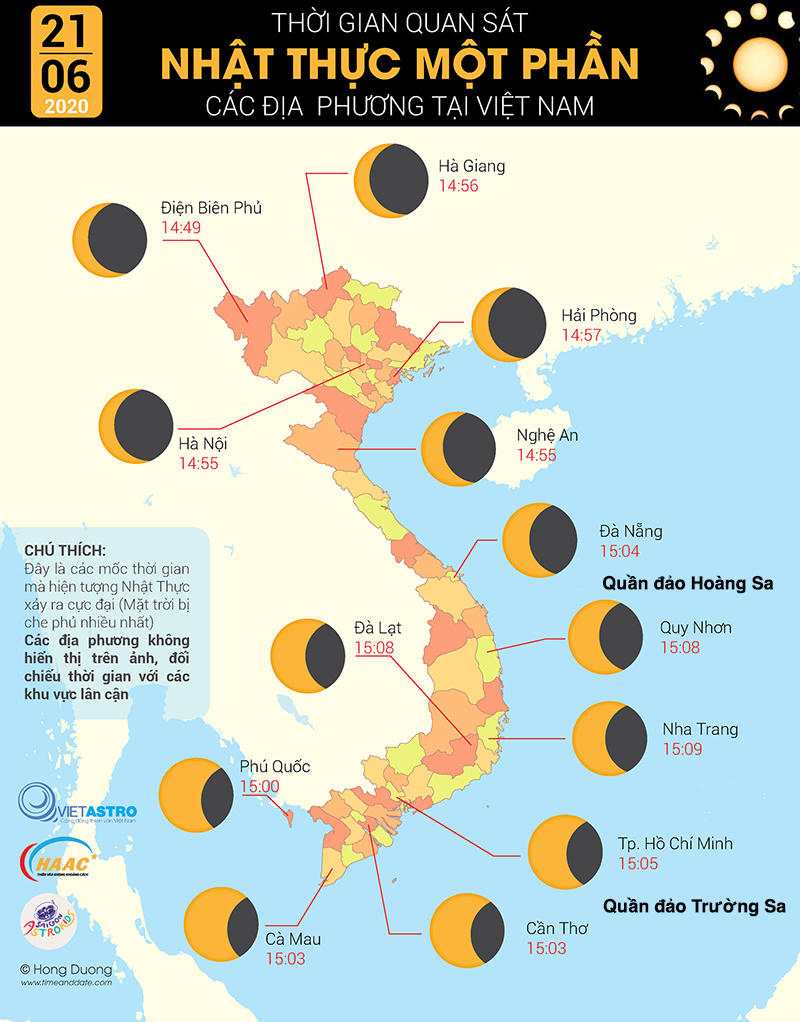 Nhật thực diễn ra trên khắp Việt Nam, 11 năm mới có 1 lần