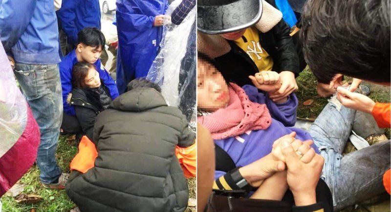 NÓNG: 2 mẹ con nghi bị chuốc thuốc mê, nằm hoảng loạn bên vệ đường - Ảnh 1.
