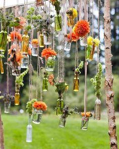 Biến tấu không gian sống với lọ hoa treo