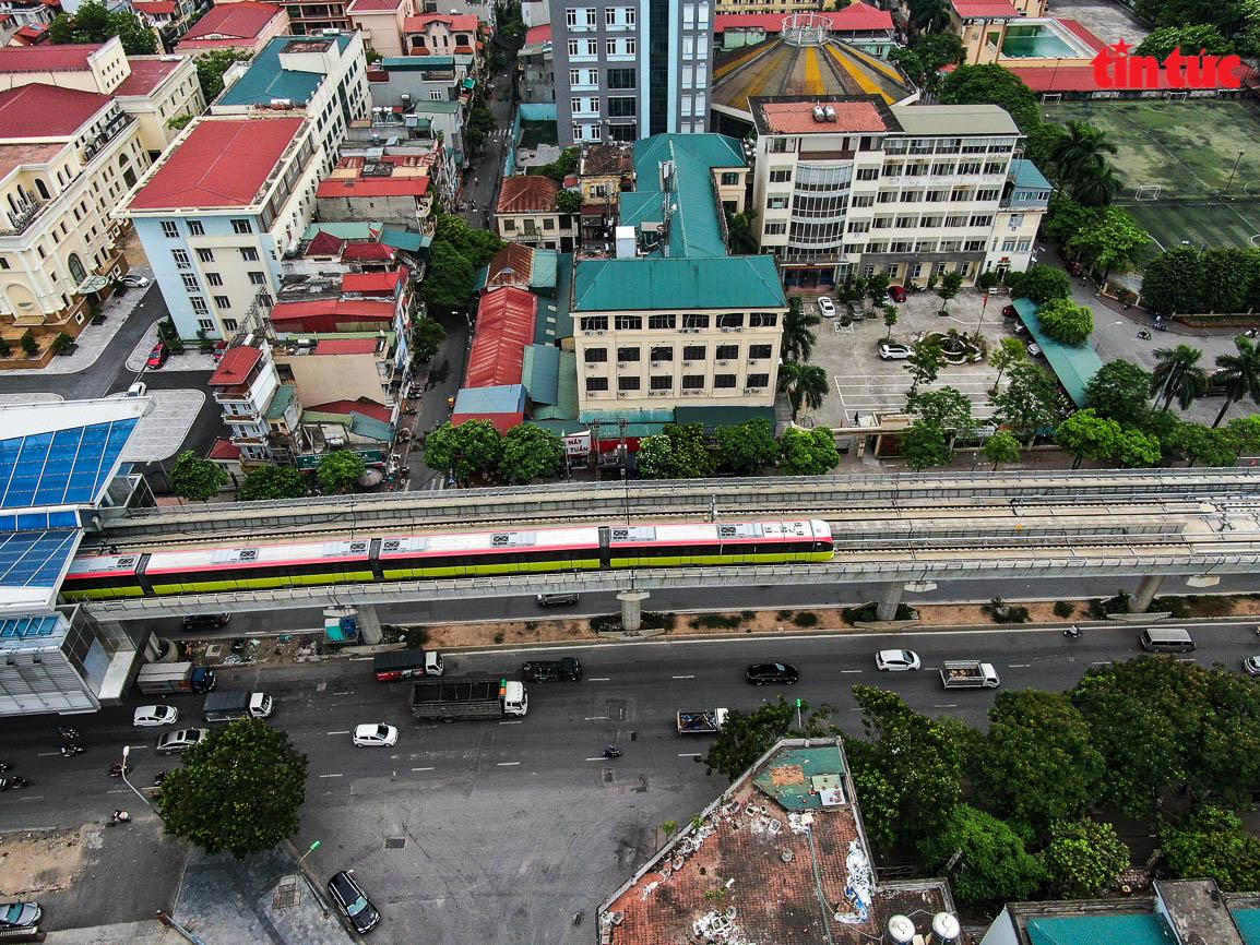 Vận hành thử nghiệm liên động tuyến đường sắt trên cao đoạn Nhổn – Cầu Giấy