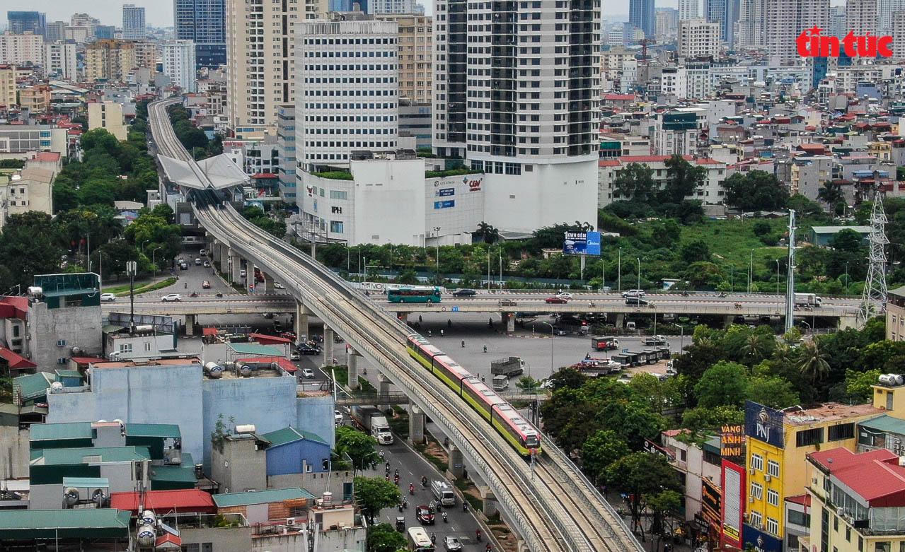 Vận hành thử nghiệm liên động tuyến đường sắt trên cao đoạn Nhổn – Cầu Giấy