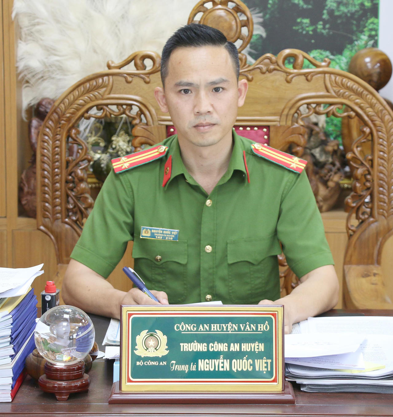 Trung tá Nguyễn Quốc Việt, Trưởng Công an Vân Hồ (Sơn La): Bản lĩnh tiên phong đối mặt tội phạm