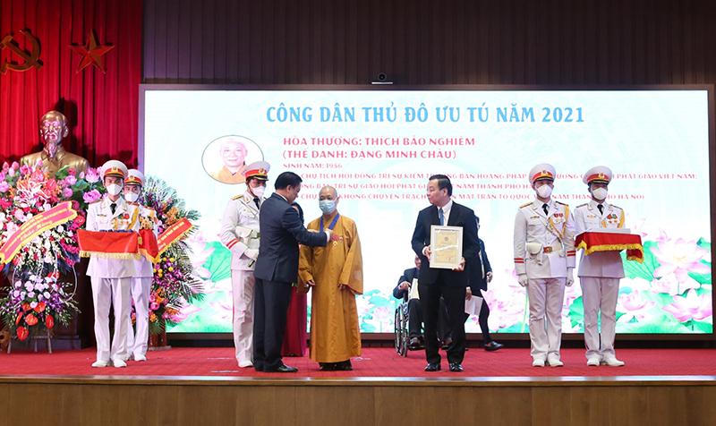 Hòa thượng Thích Bảo Nghiêm: Đại diện duy nhất cho tôn giáo được vinh danh “Công dân Thủ đô ưu tú” 2021