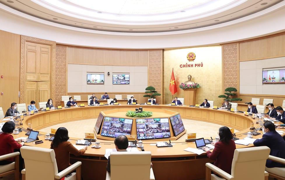 Thủ tướng Phạm Minh Chính chủ trì cuộc họp phòng, chống COVID-19 