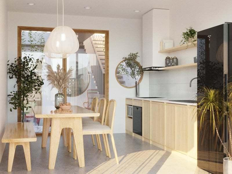 Nhà phố ở Hà Nội xây kiểu Nhật, gió len lỏi mọi ngóc ngách mát rượi