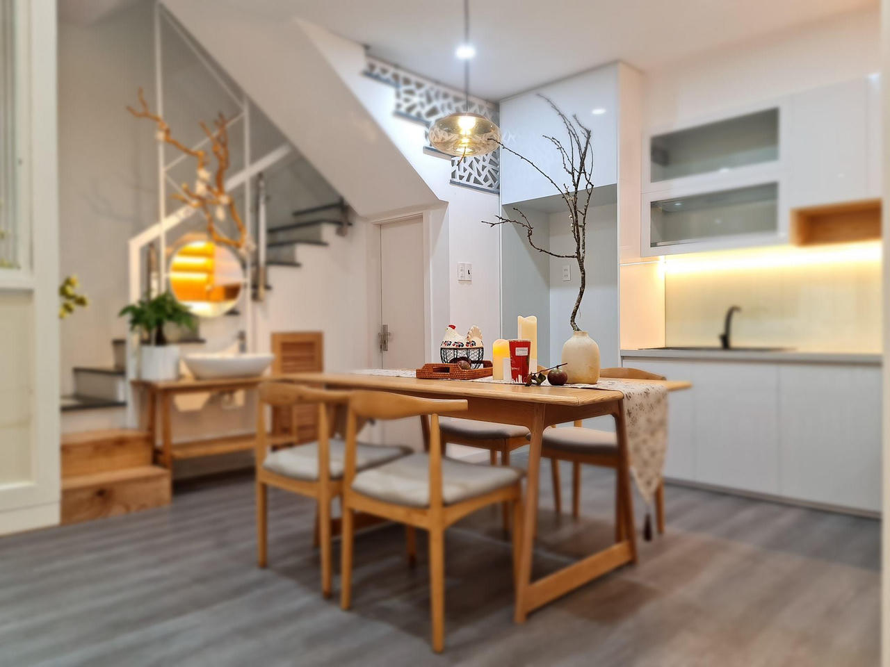 Ngôi nhà hơn 40m2 không một góc chết, tận dụng được cả diện tích bé xíu