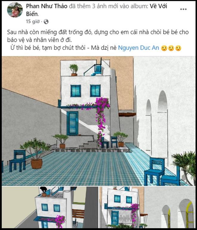 Phan Như Thảo gây xôn xao về căn chòi sẽ xây cho bảo vệ ở