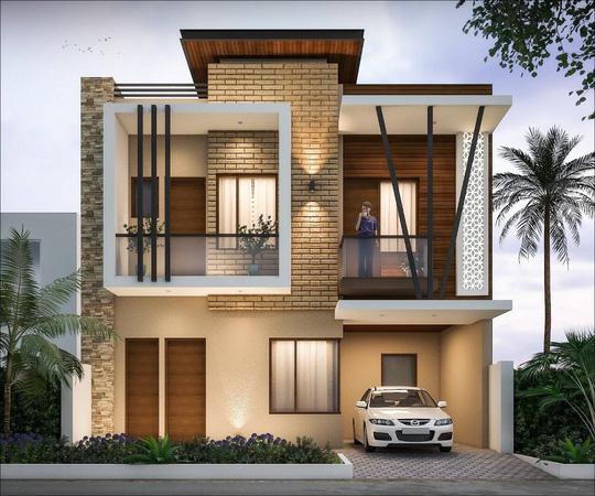 10 mẫu nhà 2 tầng có ban công đẹp xuất sắc