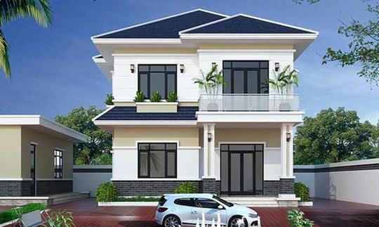 10 mẫu nhà 2 tầng có ban công đẹp xuất sắc