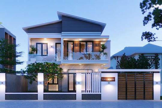 10 mẫu nhà 2 tầng có ban công đẹp xuất sắc