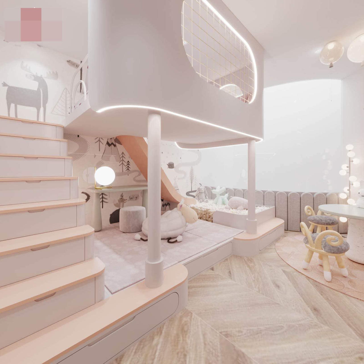 Siêu phẩm sân vườn trên tầng 2 biệt thự, khung cảnh như bước ra từ tranh vẽ