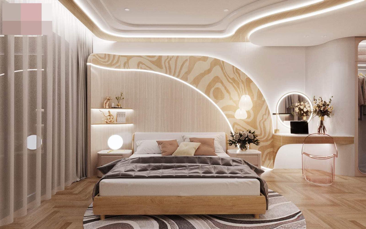 Siêu phẩm sân vườn trên tầng 2 biệt thự, khung cảnh như bước ra từ tranh vẽ