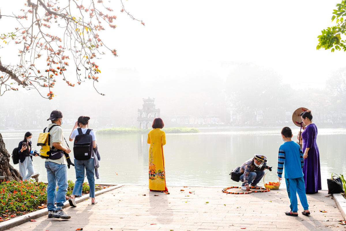 Hà Nội: Cơn sốt check-in cây gạo Bờ Hồ đẹp đến ngỡ ngàng
