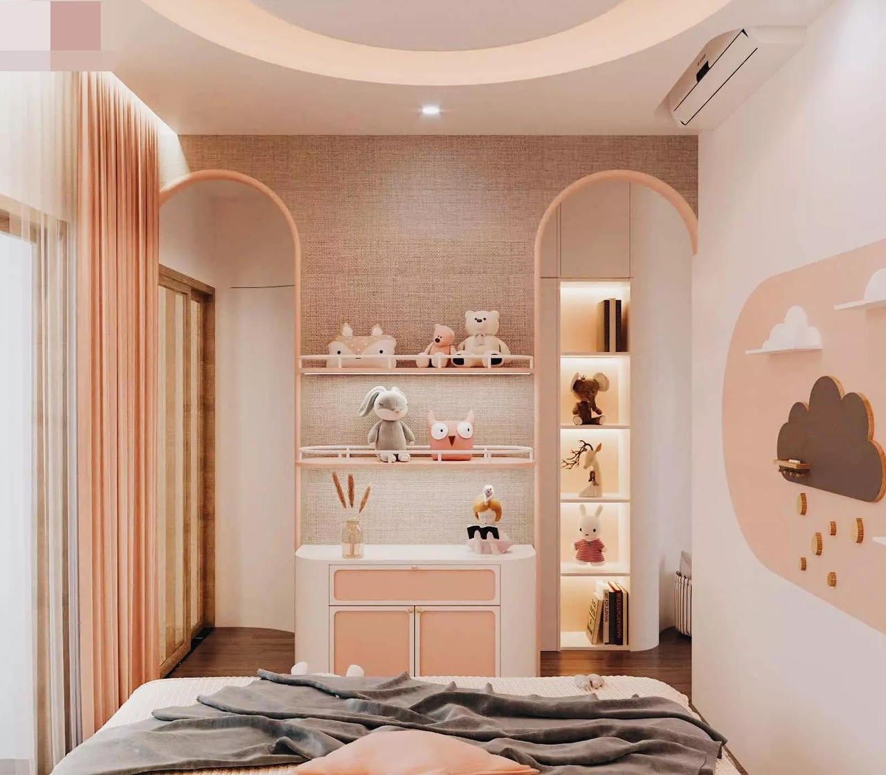 Biệt thự mang sắc xanh biển cả, sân thượng gây mê với mái trong suốt