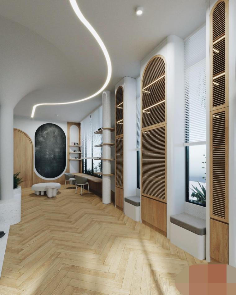 Rừng cây tươi tốt trong ngôi nhà giữa phố