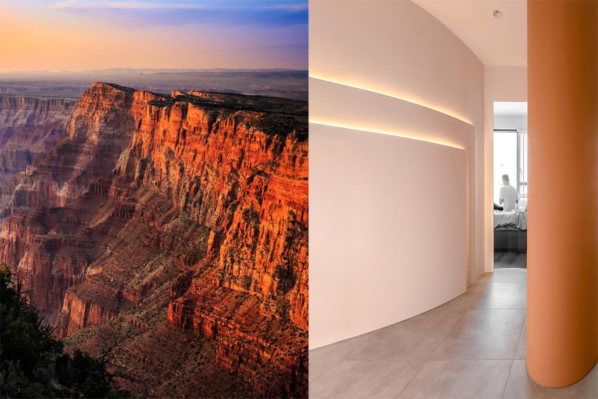 Chung cư lấy cảm hứng từ hẻm núi màu cam đất