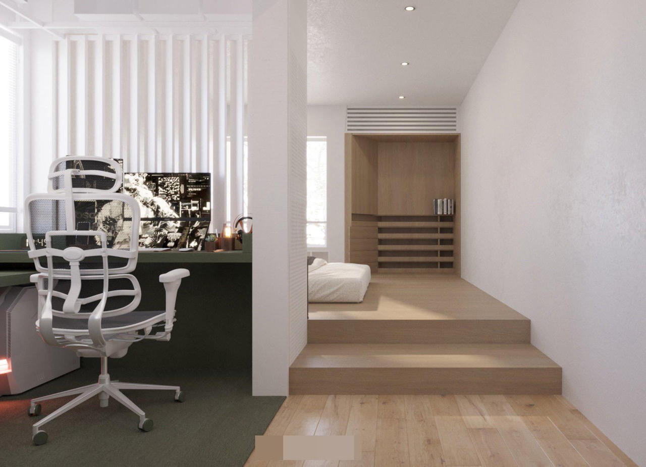 Ngôi nhà ẩn mình dưới tán cây xanh, mang âm hưởng mùa hè sôi động