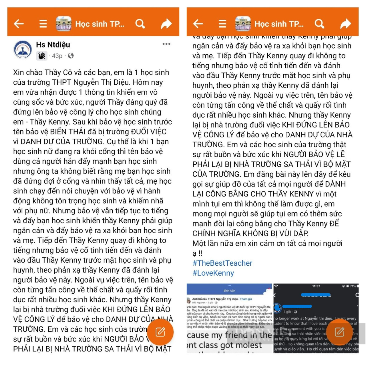 Giáo viên nước ngoài bị sa thải vì bảo vệ học sinh - nhà trường thông tin chính thức