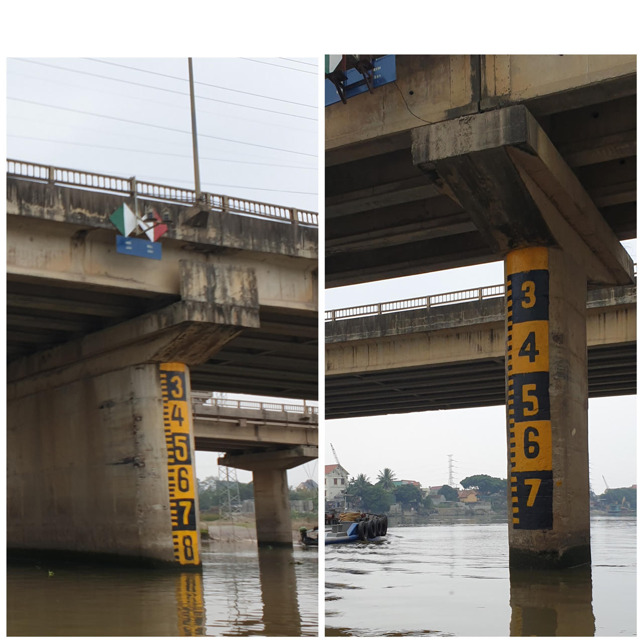 Cây cầu tại Hà Nam hư hỏng do va chạm với tàu thủy: Nghi vấn thước đo mực nước tại trụ cầu “không chuẩn”