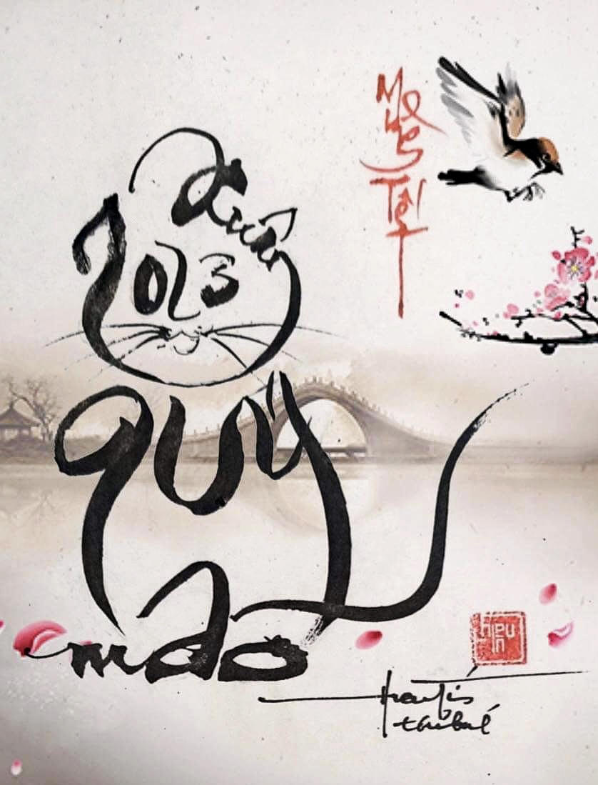 Năm Mão, cùng xem “Miêu Thư” của thầy đồ Nguyễn Hiếu Tín