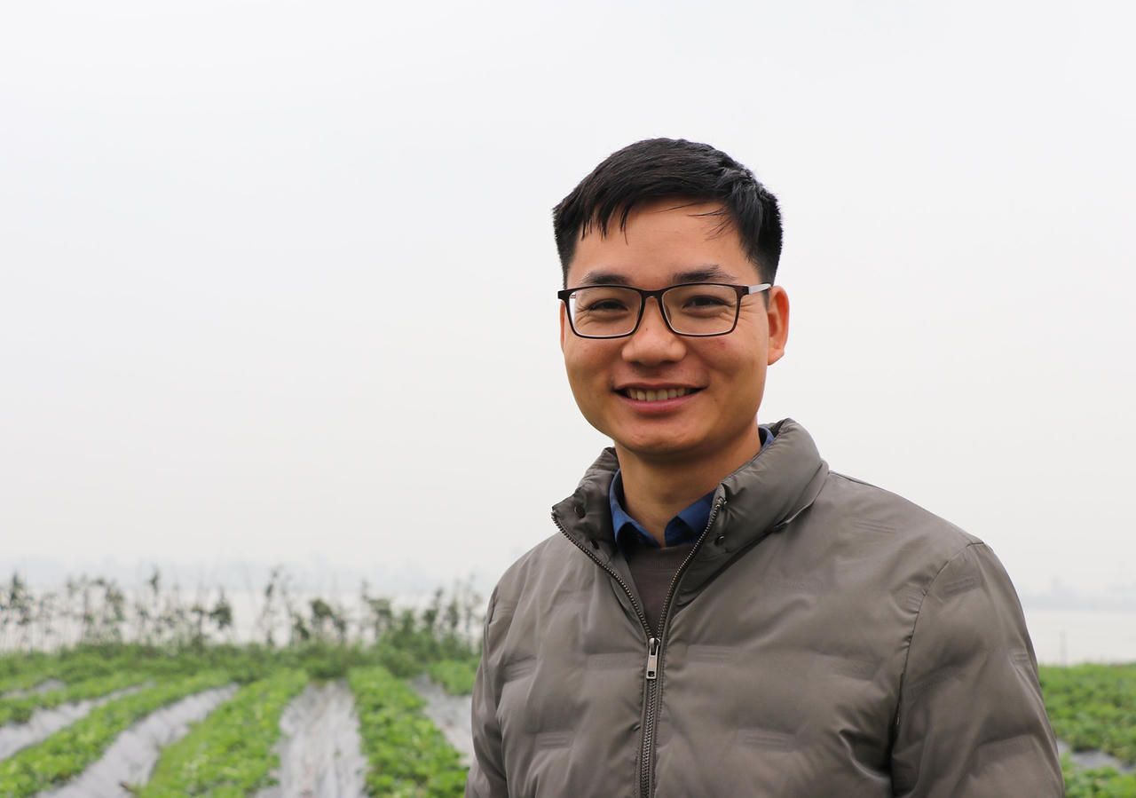 Chàng trai mang dâu tây về bãi bồi sông Lam 