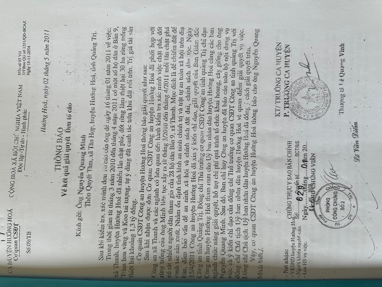 Quảng Trị: Vụ chặt phá rừng trồng 12 năm chưa xử lý dứt điểm