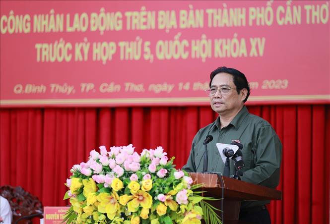 Thủ tướng Phạm Minh Chính tiếp xúc cử tri thành phố Cần Thơ