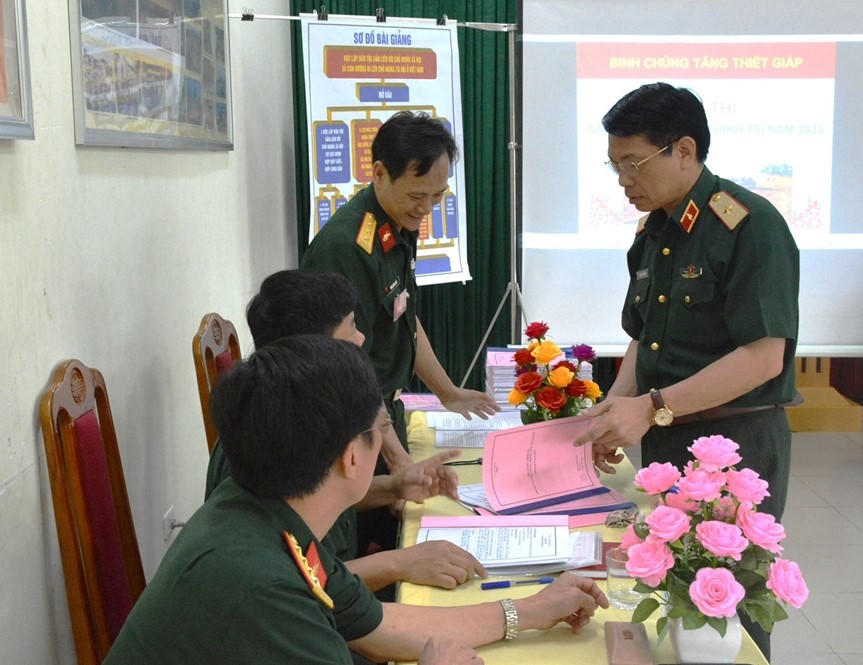 Hội thi cán bộ giảng dạy chính trị cấp quân, binh chủng năm 2023: Đưa công tác giáo dục chính trị đi vào chiều sâu