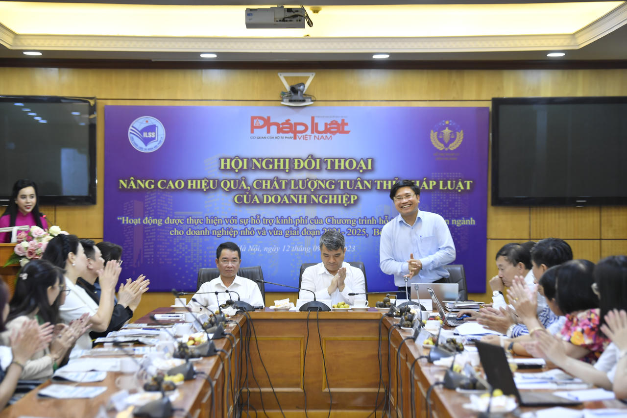 Hội nghị đối thoại "Nâng cao hiệu quả, chất lượng tuân thủ pháp luật của doanh nghiệp"