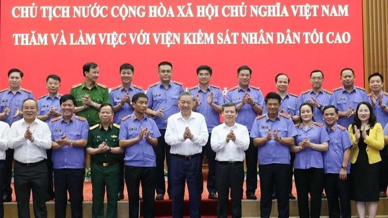 Chủ tịch nước Tô Lâm làm việc với Viện Kiểm sát nhân dân Tối cao