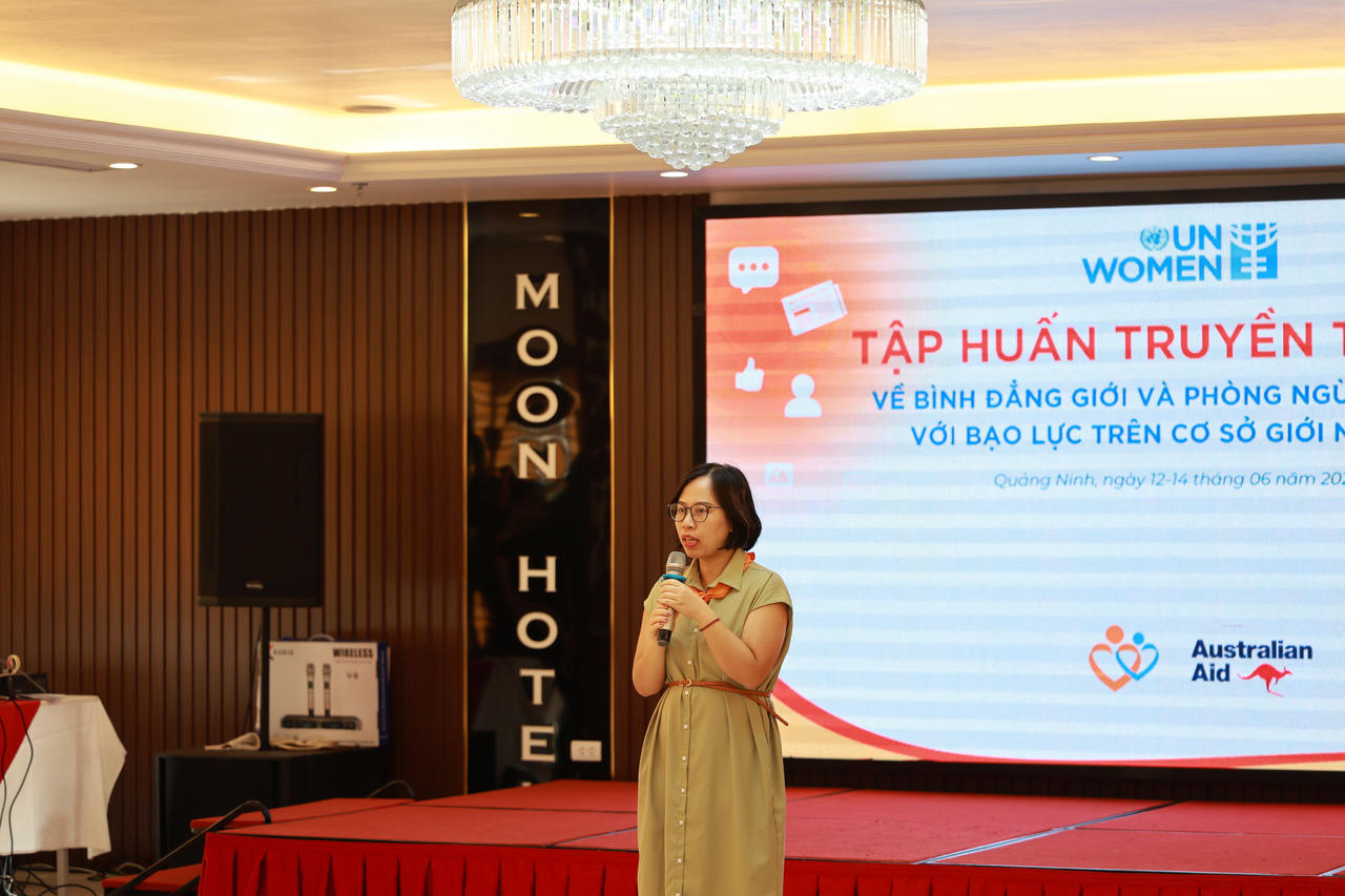  UN Women tổ chức tập huấn truyền thông về bình đẳng giới và phòng ngừa, ứng phó với bạo lực trên cơ sở giới