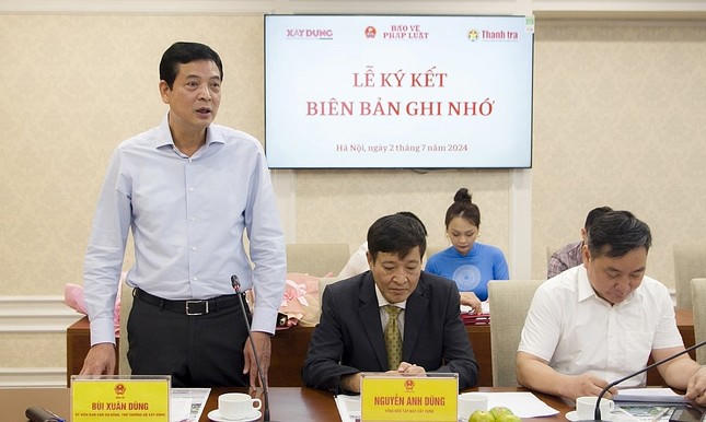 Báo Xây dựng, Báo Bảo vệ Pháp luật và Báo Thanh tra ký kết Biên bản ghi nhớ hợp tác