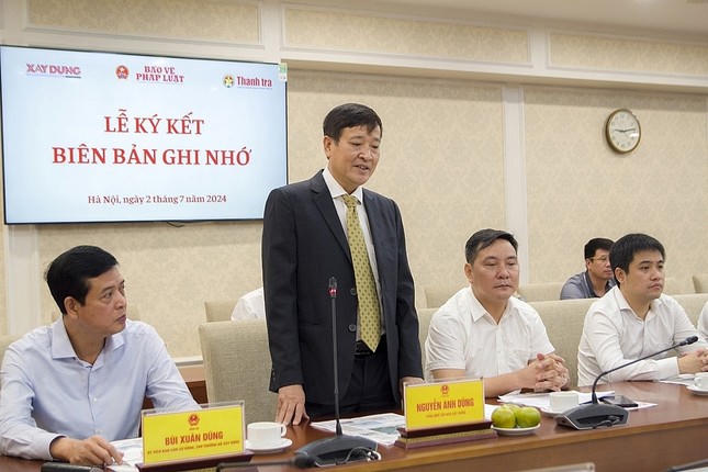 Báo Xây dựng, Báo Bảo vệ Pháp luật và Báo Thanh tra ký kết Biên bản ghi nhớ hợp tác