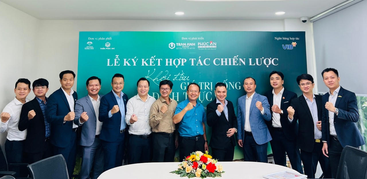 Trần Anh Group ký kết hợp tác chiến lược dự án Phúc An Ashita