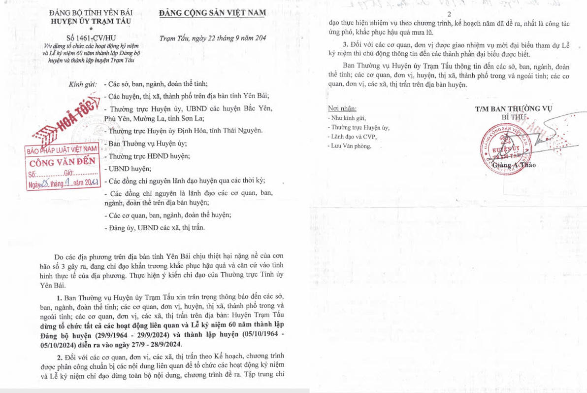 Thông báo dời lịch tổ chức Giải leo núi “Bước chân trên mây” lần thứ 2 - Chinh phục đỉnh Tà Xùa năm 2024
