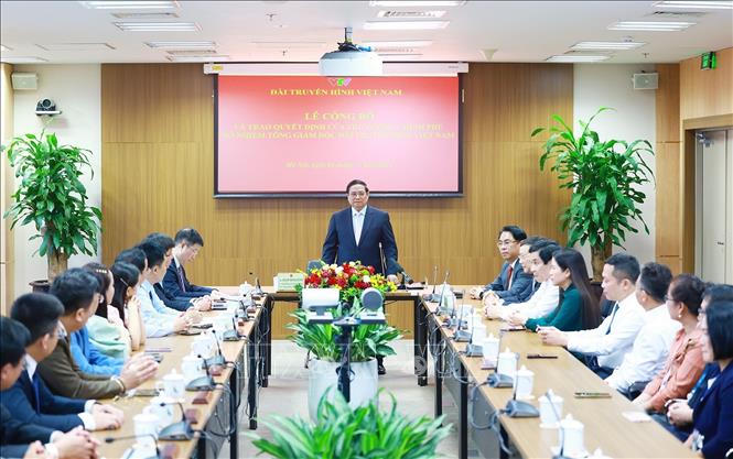 Thủ tướng Phạm Minh Chính trao quyết định điều động, bổ nhiệm Tổng Giám đốc Đài Truyền hình Việt Nam
