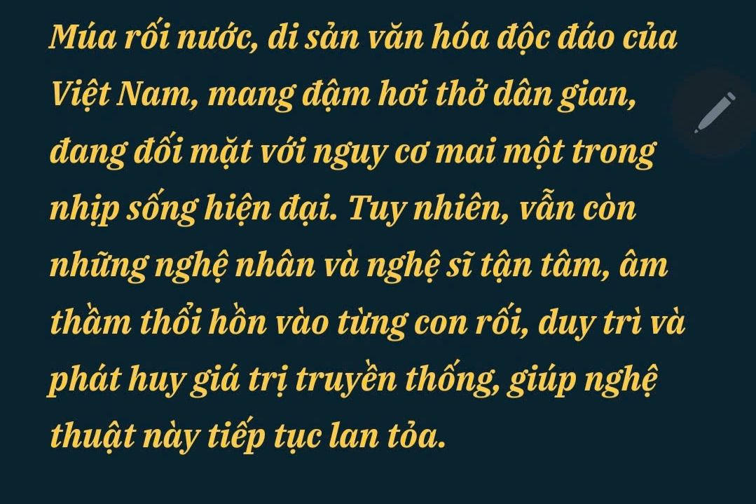 Những người gìn giữ "hồn" Rối Việt