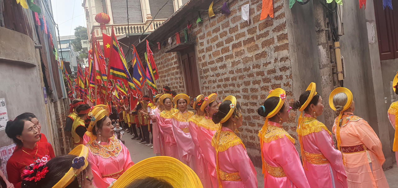 Đắm mình trong không gian văn hóa xứ Đoài với hội làng của người Lam Sơn