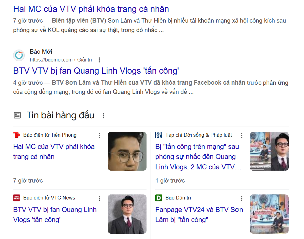 Biên tập viên VTV khóa trang cá nhân Facebook sau một bản tin liên quan đến Quang Linh và Hằng du mục