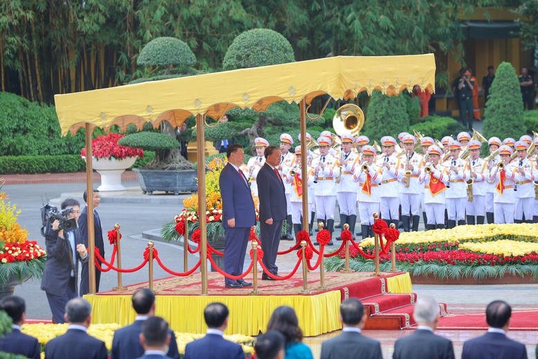 Tổ chức trọng thể lễ đón chính thức Tổng Bí thư, Chủ tịch nước Trung Quốc Tập Cận Bình