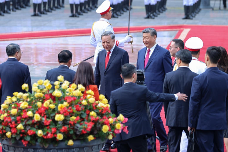 Tổ chức trọng thể lễ đón chính thức Tổng Bí thư, Chủ tịch nước Trung Quốc Tập Cận Bình
