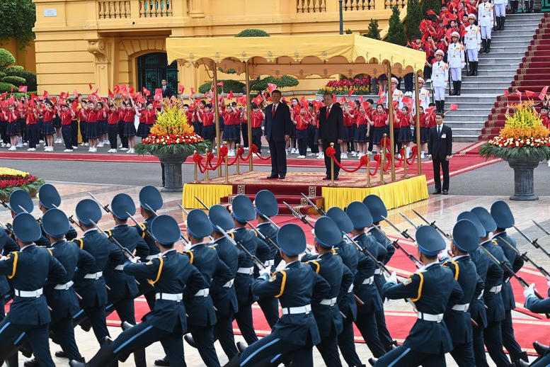 Tổ chức trọng thể lễ đón chính thức Tổng Bí thư, Chủ tịch nước Trung Quốc Tập Cận Bình