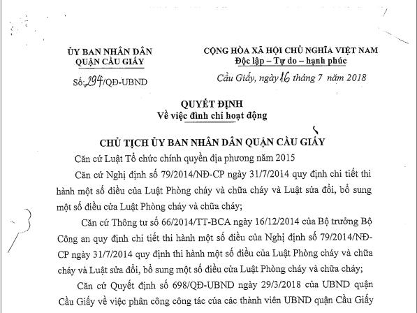 Không đảm bảo điều kiện PCCC Chủ đầu tư tòa nhà Discovery Complex thua kiện với khách hàng 